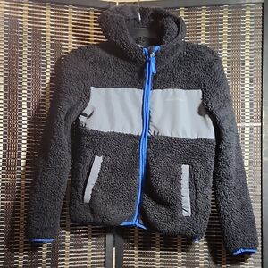 Eddie Bauer Boys Fleece Coat Zip Up Sz M 10-12